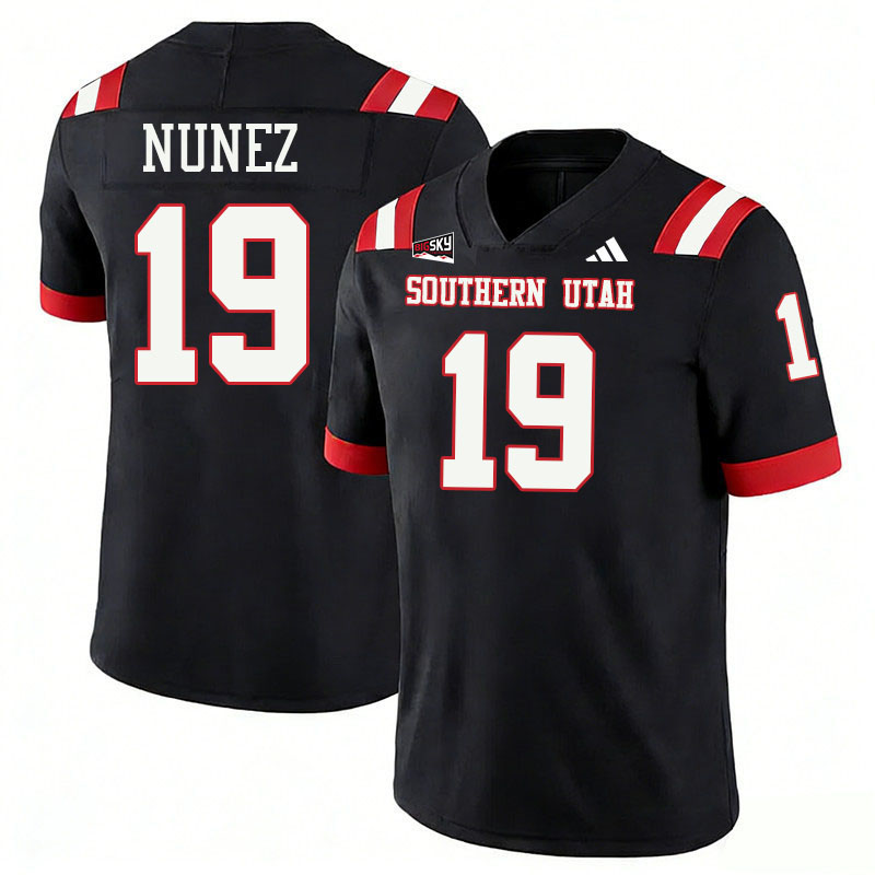 Southern Utah Thunderbirds #19 Gabe Nunez College Football Jerseys,Uniforms Stitched-Black